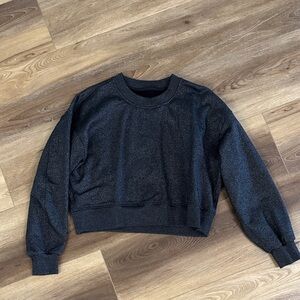 Black sparkle Lululemon sweatshirt